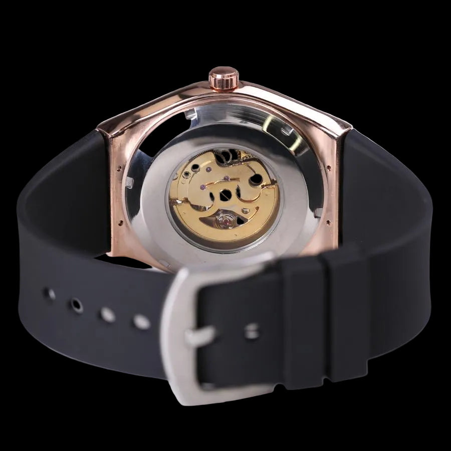 Boulon Rose Gold — Automatic Skeleton Watch