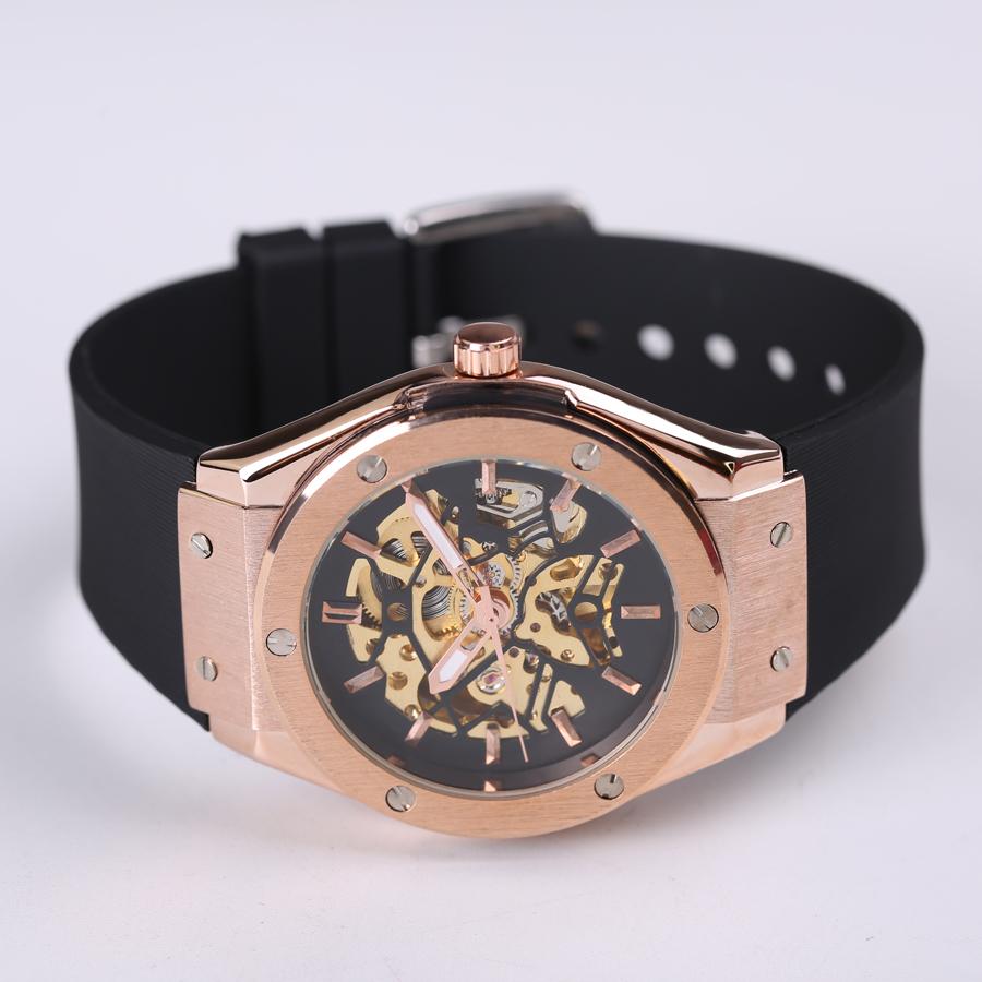 Boulon Rose Gold — Automatic Skeleton Watch