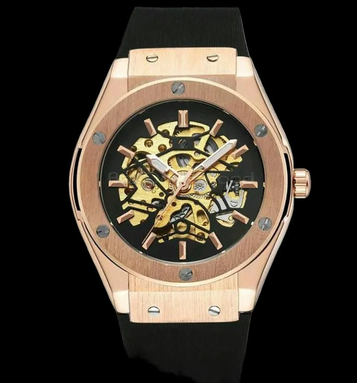 Boulon Rose Gold — Automatic Skeleton Watch