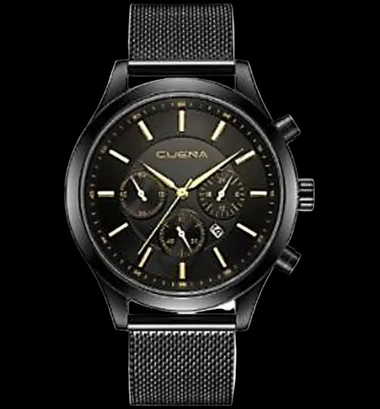 Cuena Black — Slim Dress Watch